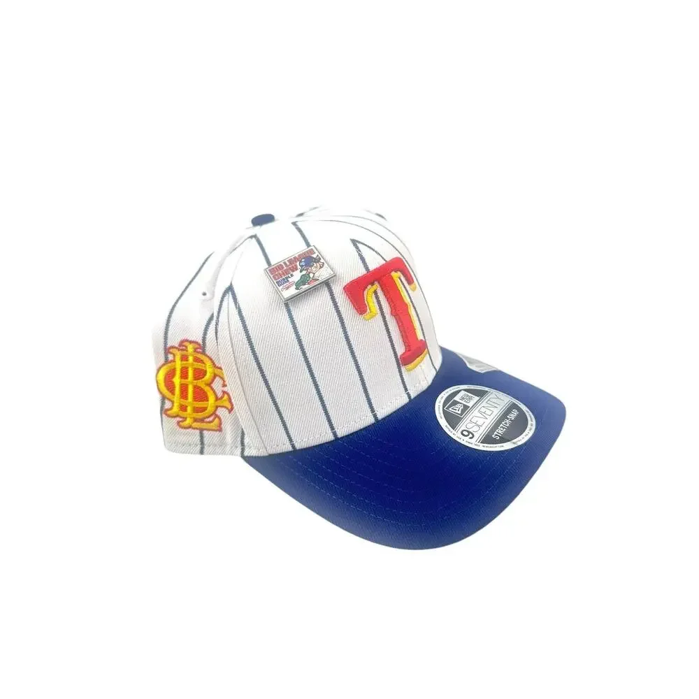Texas Rangers Big League Chew Pinstripe New Era 9seventy Stretch Snap Back Cap